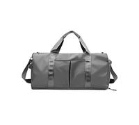 CORIOS Nylon Bolsa de Viaje Bolsa de Fitness Bolsa Deportivas de Gimnasio Mujeres/Hombres Bolsa de Mano Equipaje Bolsa de Natación con Bolsillo de separación húmedo y seco y Zapato Compartimento Gris