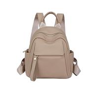 CORIOS Pequeño Mochila Mujer Informal Mochilas Bolsas de Escuela Daypack Morral Backpack de PU Cuero Bolso Mochilas de Múltiples Bolsillos Convertible Bolso de Mano de Hombro para Trabajo Viaje Caqui