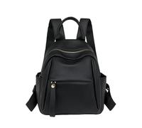 CORIOS Pequeño Mochila Mujer Informal Mochilas Bolsas de Escuela Daypack Morral Backpack de PU Cuero Bolso Mochilas de Múltiples Bolsillos Convertible Bolso de Mano de Hombro para Trabajo Viaje Negro