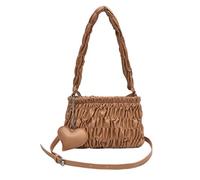 CORIOS Plisada Bolso de Mano para Mujer Cuero PU Bolso de Hombro Impermeable Bolso Bandolera Medio Bolsa Shopper Elegante Bolso Tote Retro Bolso Cruzados para Compras Trabajo Viajes Caqui