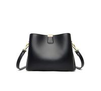 CORIOS PU Cuero Bolso de Bandolera para Mujer Elegante Bolso de Mano Impermeable Bolso de Hombro Retro Bolso Cruzado Pequeño Bolso Shopper Trabajo Compras Viajes Bolso Tote Negro
