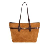 CORIOS PU Cuero Bolso de Mano para Mujer Elegante Bolso de Hombro Gran Capacidad Maletín Portátil Moda Bolsa para Las Axilas Multifuncional Viajes Compras Trabajo Citas Tote Marrón