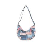 CORIOS Retro Bolso de Hombro Bolso Bandolera de Lona para Mujer Capacidad Media Bolsa Shopper Bolsa de Ocio Multifuncional Bolso Tote Ligero Bolso de Mano para Viajes Citas Trabajo Compras Rosa
