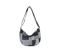 CORIOS Retro Bolso de Hombro Bolso Bandolera de Lona para Mujer Capacidad Media Bolsa Shopper Bolsa de Ocio Multifuncional Bolso Tote Ligero Bolso de Mano para Viajes Citas Trabajo Compras Negro