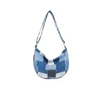 CORIOS Retro Bolso de Hombro Bolso Bandolera de Lona para Mujer Capacidad Media Bolsa Shopper Bolsa de Ocio Multifuncional Bolso Tote Ligero Bolso de Mano para Viajes Citas Trabajo Compras Azul