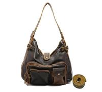 CORIOS Retro Bolso de Hombro PU Cuero Bolso de Bandolera para Mujer Elegante Bolso de Mano Grande Bolso Shopper Impermeable Bolso Cruzado Bolso Tote para Trabajo Compras Viajes Marrón