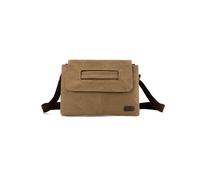 CORIOS Retro Hombres Bolso de Bandolera Bolsos de Hombro de Lona Casual Bolso de Mano Bolsa Mensajero Bolso Shopper Multifuncional Bolsos Cruzados para Trabajo Conmutar Escuela Viaje Café