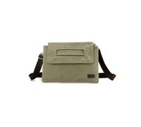 CORIOS Retro Hombres Bolso de Bandolera Bolsos de Hombro de Lona Casual Bolso de Mano Bolsa Mensajero Bolso Shopper Multifuncional Bolsos Cruzados para Trabajo Conmutar Escuela Viaje Verde