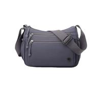 CORIOS Ultraligero Bolso de Bandolera para Mujer Bolso de Hombro con Correa Ajustable Bolso de Mano de Nailon Bolso Cruzado con Múltiples Bolsillos Tote para Viajes Trabajo Compras Morado Oscuro