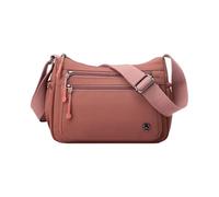 CORIOS Ultraligero Bolso de Bandolera para Mujer Bolso de Hombro con Correa Ajustable Bolso de Mano de Nailon Bolso Cruzado con Múltiples Bolsillos Tote para Viajes Trabajo Compras Caramelo
