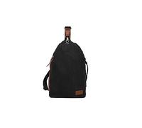 CORIOS Unisexo Bolsa de Pecho Ligero Mochila Pequeña Lona Sling Bag para Hombre Mujer Ultraligero Bolsos Cruzados Crossbody Rucksack Casual Bolsa Bandolera Hombre para Viaje Ciclismo Senderismo Negro