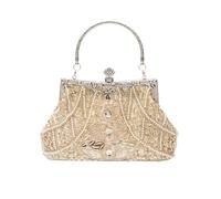 CORIOS Vintage 1920s Bolsa de Noche Clutch con Cuentas para Mujer Embrague de Lentejuelas Bolsos de Fiesta Bolso de Boda Elegante Bolso de Hombro para Lujoso Fiesta de Graduación Banquete Champán
