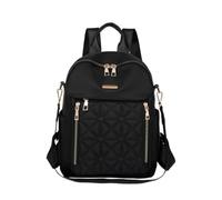 CORIOS Zaino con Trapuntato da Donna Borsa da Scuola Zaini in Oxford Moda Daypacks Zainetto Convertibile Borse a Mano a Tracolla a Spalla per Giorno Viaggio Lavoro e Idea Regalo Negro