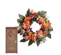 Coritas de arcePuerta Delantera - Corona de Hojas de arcehecha a Mano de 45 cm, Colgante Natural de la Puerta de otoño, Corona Duradera al Aire Libre | Decoración de la Puerta de otoño para la entra