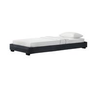 Corium Cama Individual Tapizado en Piel sintética 90 x 200 cm Somier Moderno con Listones para Cama Negro