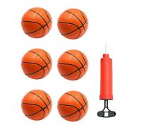 Coriver 6 Pelotas de Baloncesto para Niños, 5.5" Caucho Baloncesto Juguete, Basketball para Mini Aro De Baloncesto, Pelotas de Playa para Escuela Playground Interior Exterior Oficina en Casa
