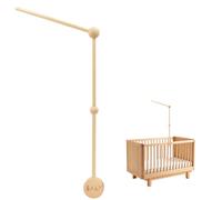 Coriver Brazo para cuna de bebé, soporte para móvil ajustable de madera, móvil extraíble para colgar campanas de bebé y decoración de habitación infantil, para recién