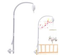 Coriver Movil Cuna Bebe, Bebé Móvil con Musica para Cuna, Soporte Ajustable DIY Infantil Juguetes de Decoración Caja de Música Soporte de Brazo, Móvil Bebé para Cuna para Bebé 0 a 24 Meses