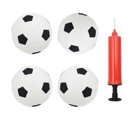 Coriver Pelotas de Fútbol para Niños 15 cm, 4 Unidades Pequeñas Pelotas de Fútbol con Bomba, Mini Neumáticos, Playa para Piscina de Verano, Infancia para Interiores y Exteriores Adultos