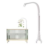 Coriver Soporte Cuna Móvil-Brazo Soporte Móvil Desmontable y Ajustable para Cunas, Soporte de Campana de Cama para Colgar Campanillas y Decoración, para Bebé 0 a 24 Meses