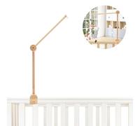Coriver Soporte móvil para bebé, Soporte Móvil Cuna de Madera, Altura Ajustable Carrusel Cuna Bebe, Percha para Móvil de Bebé Extraíble, para Colgar Campanas de Viento Campana de Cama Juguetes