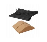 Cork Squat Wedge Block Yoga Prop Accessory Portable for 2 Piieces with Bag