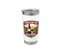 Corks Are For Quitters Funny Wine Lover Broma Diciendo Cita Vaso térmico de acero inoxidable de doble pared
