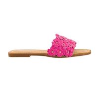 Corkys Footwear Sandalias Hey Girl Spring Fever para mujer, con flores 3D con detalles de metal, una suela ligeramente acolchada para mayor comodidad y costuras a lo largo de la suela, Rosa, 39.5 EU