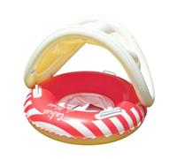 Corlidea Aufblasbare Baby-Schwimmringe mit Sonnendach, aufblasbare Baby-Schwimmringe, Schwimmhilfen für Kleinkinder mit Sitz und Griffen für Jungen und Mädchen