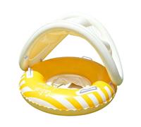 Corlidea Aufblasbare Baby-Schwimmringe mit Sonnendach, aufblasbare Baby-Schwimmringe, Schwimmhilfen für Kleinkinder mit Sitz und Griffen für Jungen und Mädchen