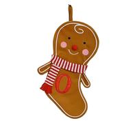 Corlidea - Calcetines de Navidad en forma de muñeco de jengibre (26 letras, calcetines de Navidad, decoraciones de Navidad, para chimenea, escaleras, árbol y decoración de dormitorio