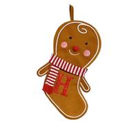 Corlidea - Calcetines de Navidad en forma de muñeco de jengibre (26 letras, calcetines de Navidad, decoraciones de Navidad, para chimenea, escaleras, árbol y decoración de dormitorio