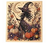 Corlidea - Kit de bricolaje de arte de perlas fantasmas de Halloween, artesanía de pintura, diamante 3D espeluznante y lindo para adultos, decoración de pared para hacer yo mismo, regalo de fiesta