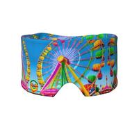 Corlorful Park - Antifaz ajustable para dormir y orejeras, diadema unisex para dormir de lado (26.8 x 4.3 pulgadas), cubierta cómoda para viajes en interiores y exteriores, para yoga