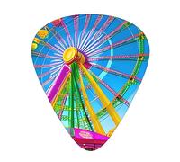 Corlorful Park - Púas de guitarra resistentes al desgaste, finas, medianas, pesadas, 12 púas de guitarra, adecuadas para guitarra, bajo, guitarra eléctrica, ukelele,