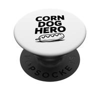 Corn Dog Hero: el Mejor campeón de bocadillos PopSockets PopGrip Adhesivo