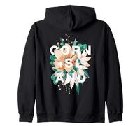 Corn Island Diseño Floral Isla del Maíz Flor Nicaragua Sudadera con Capucha