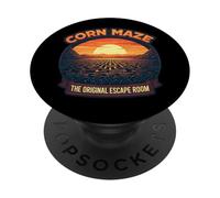 Corn Maze The Original Escape Room Funny Granjero Dueño Amante PopSockets PopGrip Adhesivo