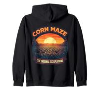 Corn Maze The Original Escape Room Funny Granjero Dueño Amante Sudadera con Capucha