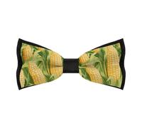 Corn On The Cob - Corbatas de moño casuales para hombre, ajustables, preatadas, con clip, chaleco de esmoquin formal