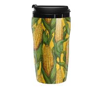Corn On The Cob - Taza de café divertida aislada a prueba de fugas con tapa, 250 350 ml