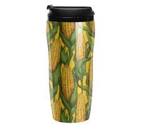 Corn On The Cob - Taza de café divertida aislada a prueba de fugas con tapa, 250 350 ml