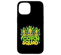 Corn Squad Sweetcorn Vegetal Tres Callos Meme Kawaii Vegano Carcasa para iPhone 15