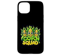Corn Squad Sweetcorn Vegetal Tres Callos Meme Kawaii Vegano Carcasa para iPhone 15 Plus