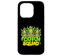 Corn Squad Sweetcorn Vegetal Tres Callos Meme Kawaii Vegano Carcasa para iPhone 15 Pro