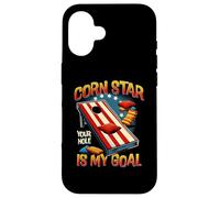 Corn-Star Your Hole Is My Goal Cornhole Team Vintage Sport Carcasa para iPhone 16