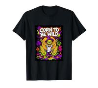 Corn To Be Wild Halloween Scarecrow Graffiti Graphic Cool Camiseta
