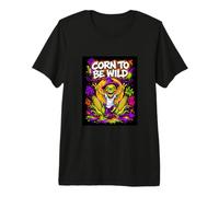 Corn To Be Wild Halloween Scarecrow Graffiti Graphic Cool Camiseta Premium
