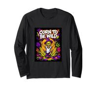 Corn To Be Wild Halloween Scarecrow Graffiti Graphic Cool Manga Larga