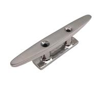 Cornamusa de amarre combinada pulida de acero inoxidable 316 con 2 orificios for barco marino, cuerda de amarre for cubierta de barco yate(10inch)